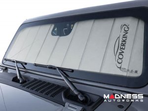 Volkswagen ID. Buzz Sun Shade - Custom Foldable Sun-Shade - w/ Opening For Charger Light Monitor